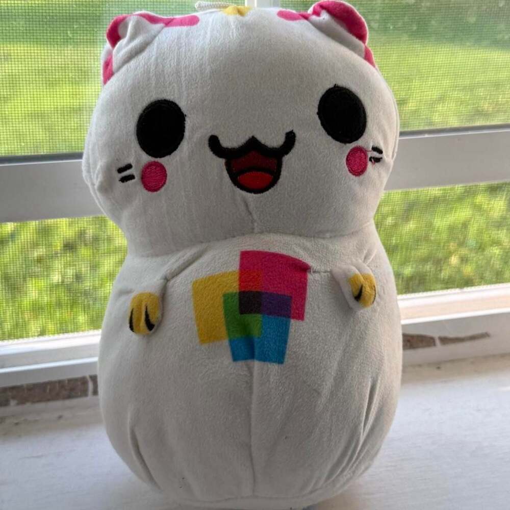 HyperBeard KleptoCats Plush White Cat Stuffed Animal